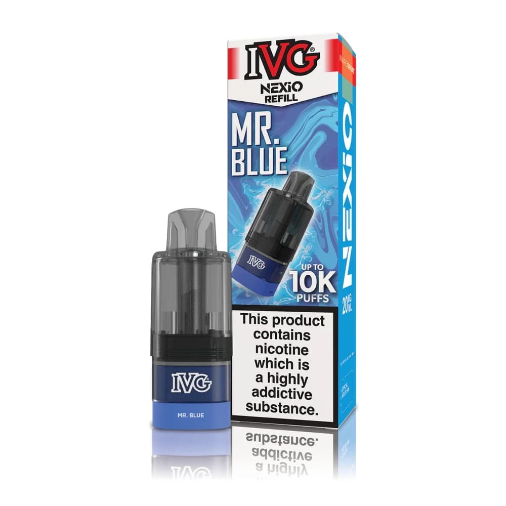  Mr Blue IVG Nexio Refill Pods | 10,000 Puffs | Prefilled Container