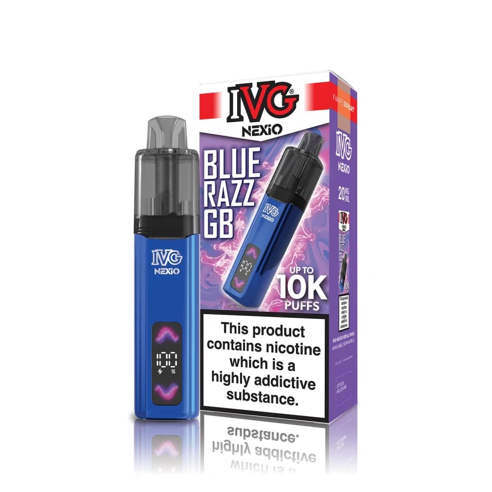  Blue Razz GB IVG Nexio Vape Kit | 10,000 Puffs