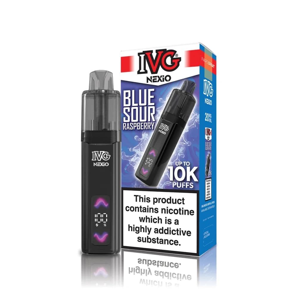  Blue Sour Raspberry IVG Nexio Vape Kit | 10,000 Puffs