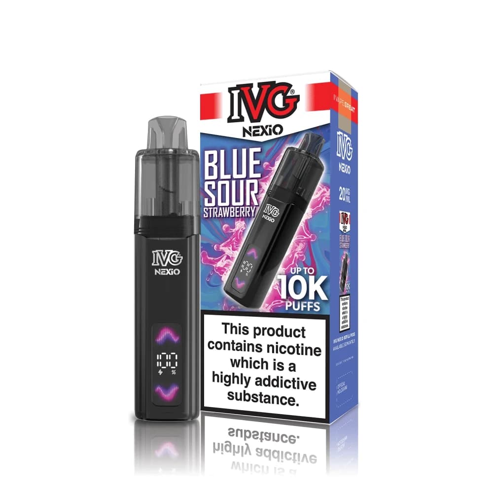  Blue Sour Strawberry IVG Nexio Vape Kit | 10,000 Puffs