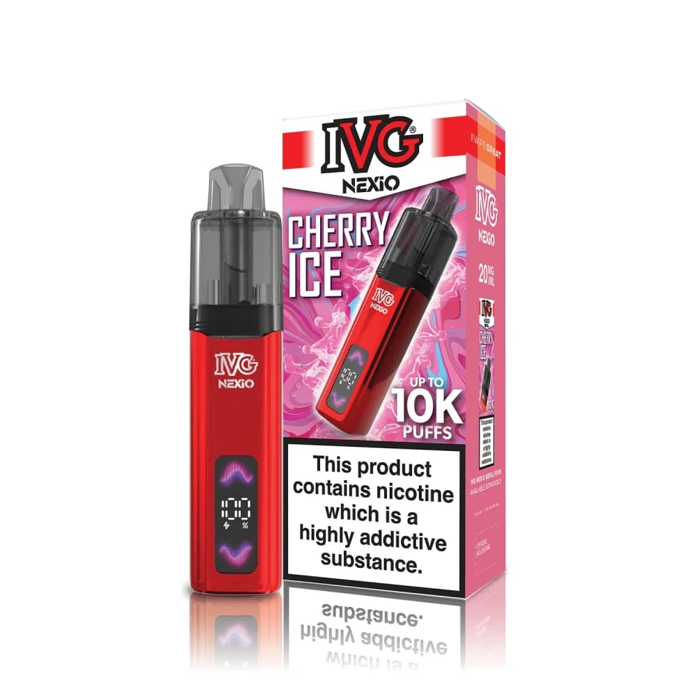  Cherry Ice IVG Nexio Vape Kit | 10,000 Puffs