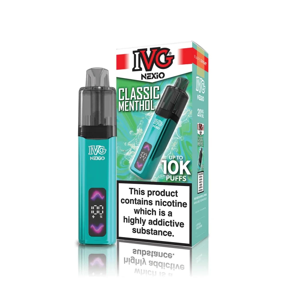  Classic Menthol IVG Nexio Vape Kit | 10,000 Puffs