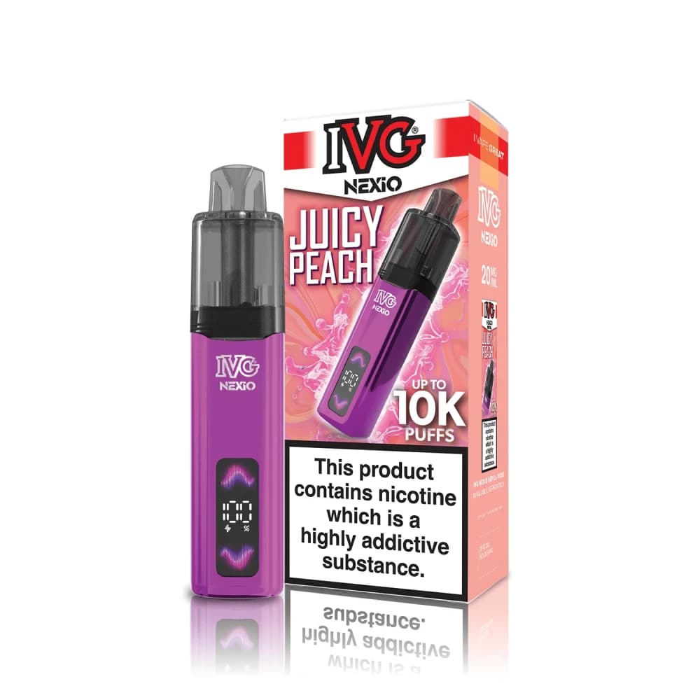  Juicy Peach IVG Nexio Vape Kit | 10,000 Puffs