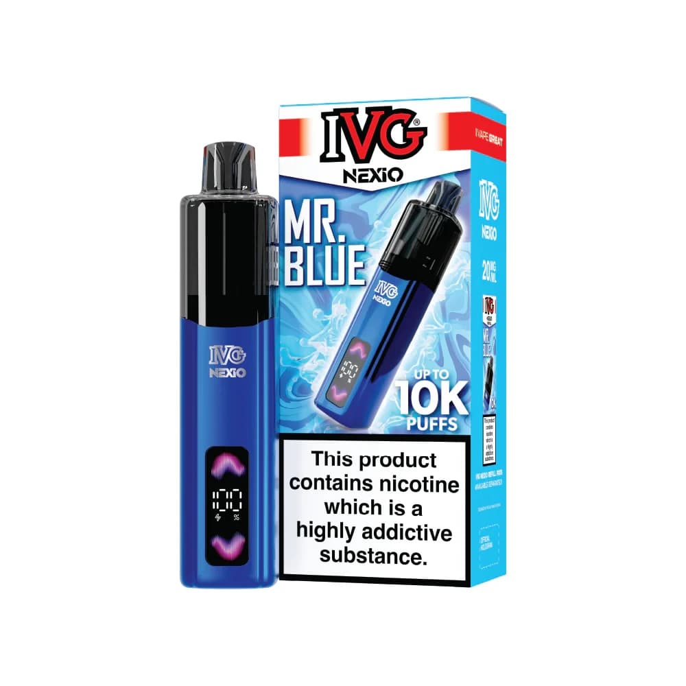  Mr Blue IVG Nexio Vape Kit | 10,000 Puffs
