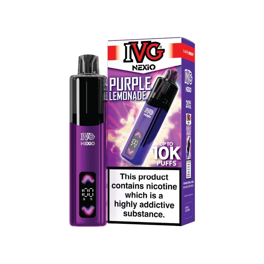  Purple Lemonade IVG Nexio Vape Kit | 10,000 Puffs
