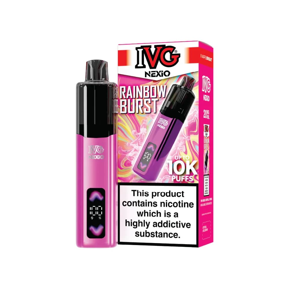 Rainbow Burst IVG Nexio Vape Kit | 10,000 Puffs