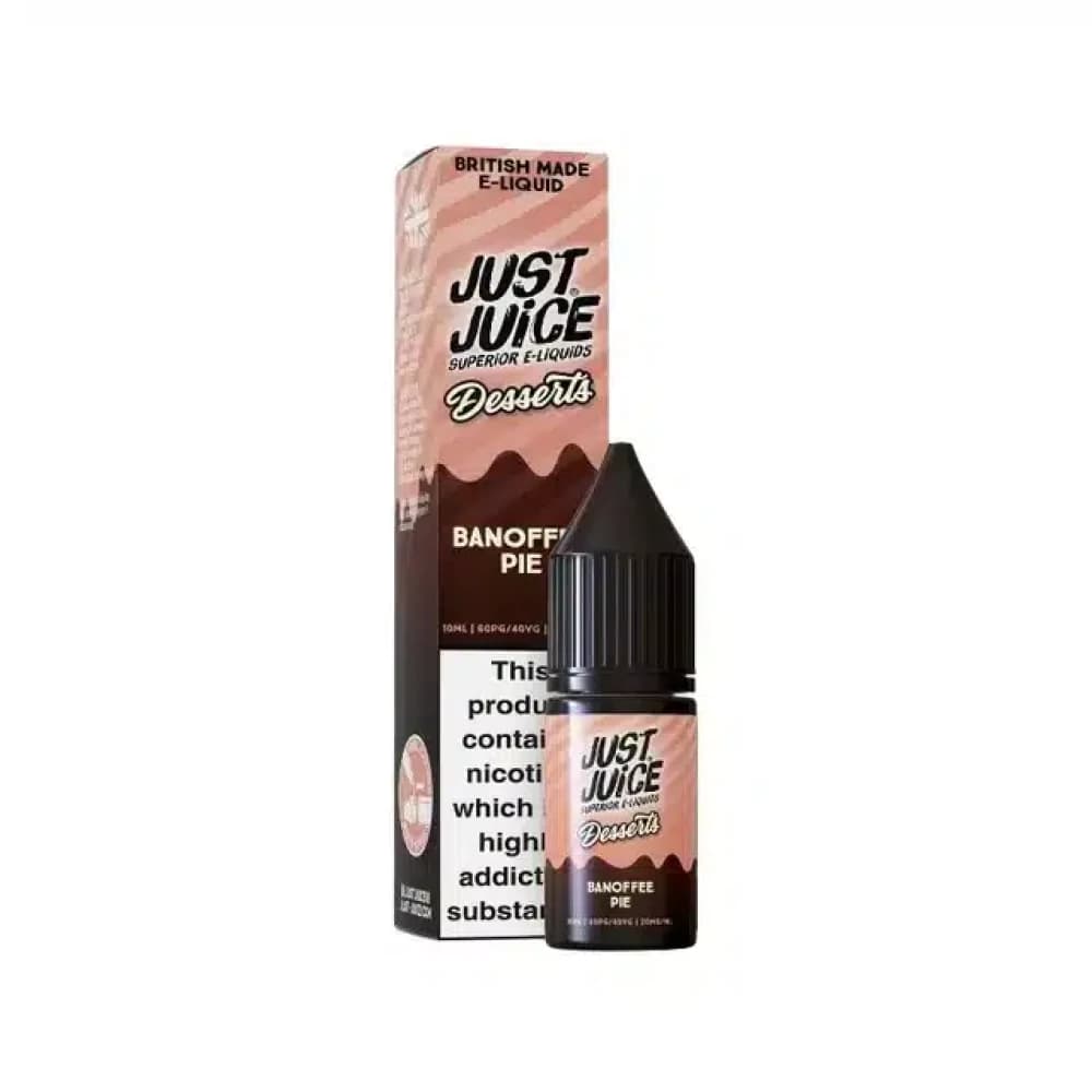  Banoffee Pie / 10mg Just Juice Desserts Nic Salts 10ml Box of 10
