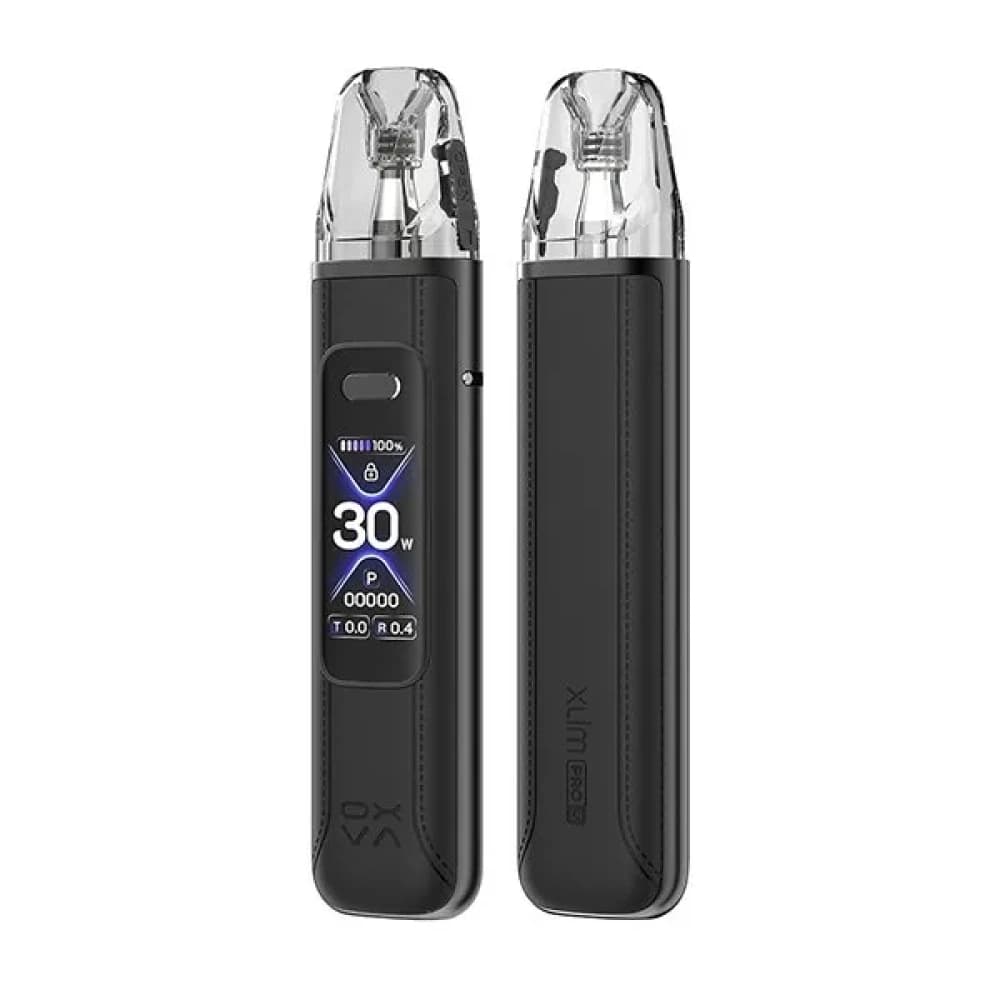 Black Leather Oxva Xlim Pro 3 Pod Vape Kit