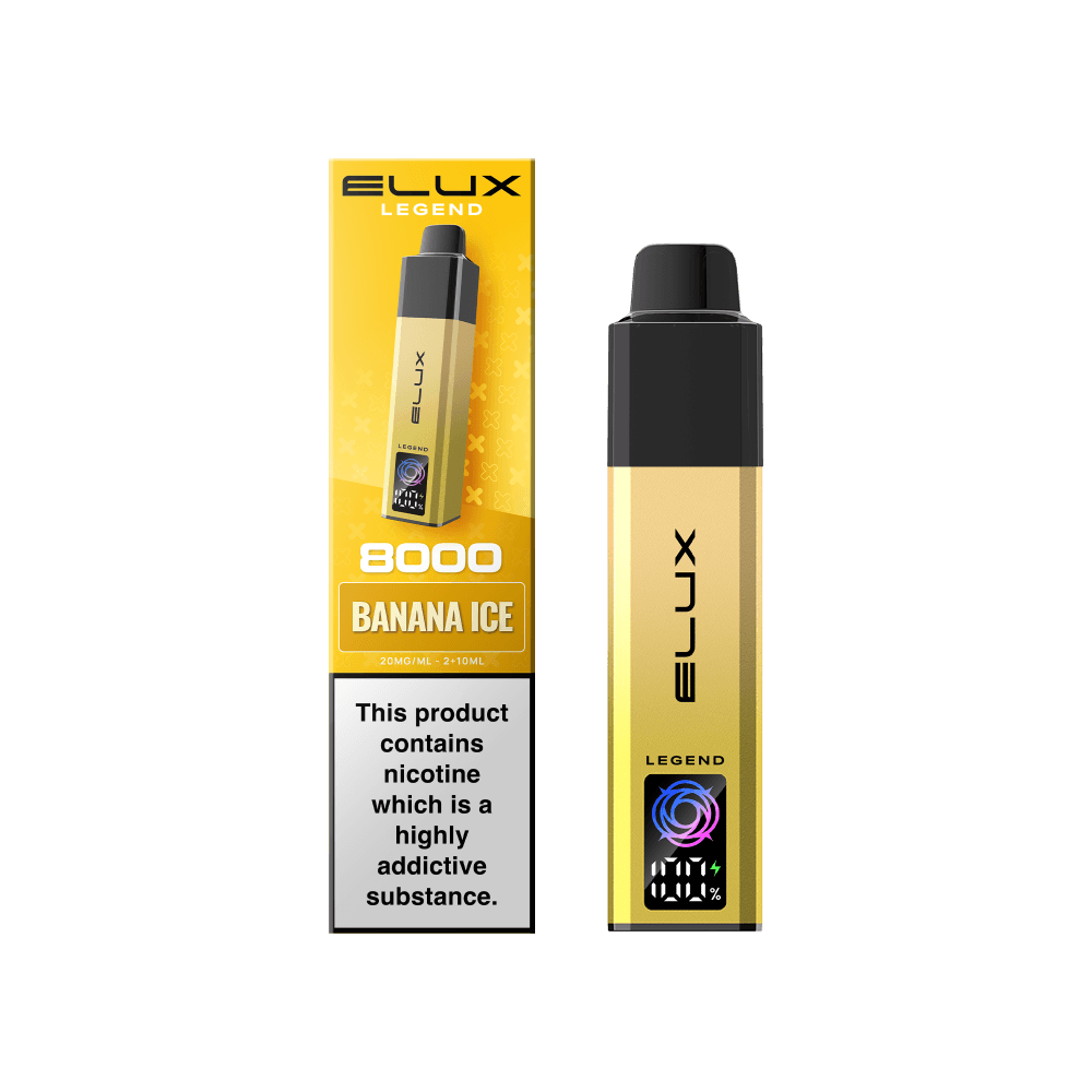  Banana Ice (Pre-Order) Elux Legend 8000 Pod Vape Kit Box of 5