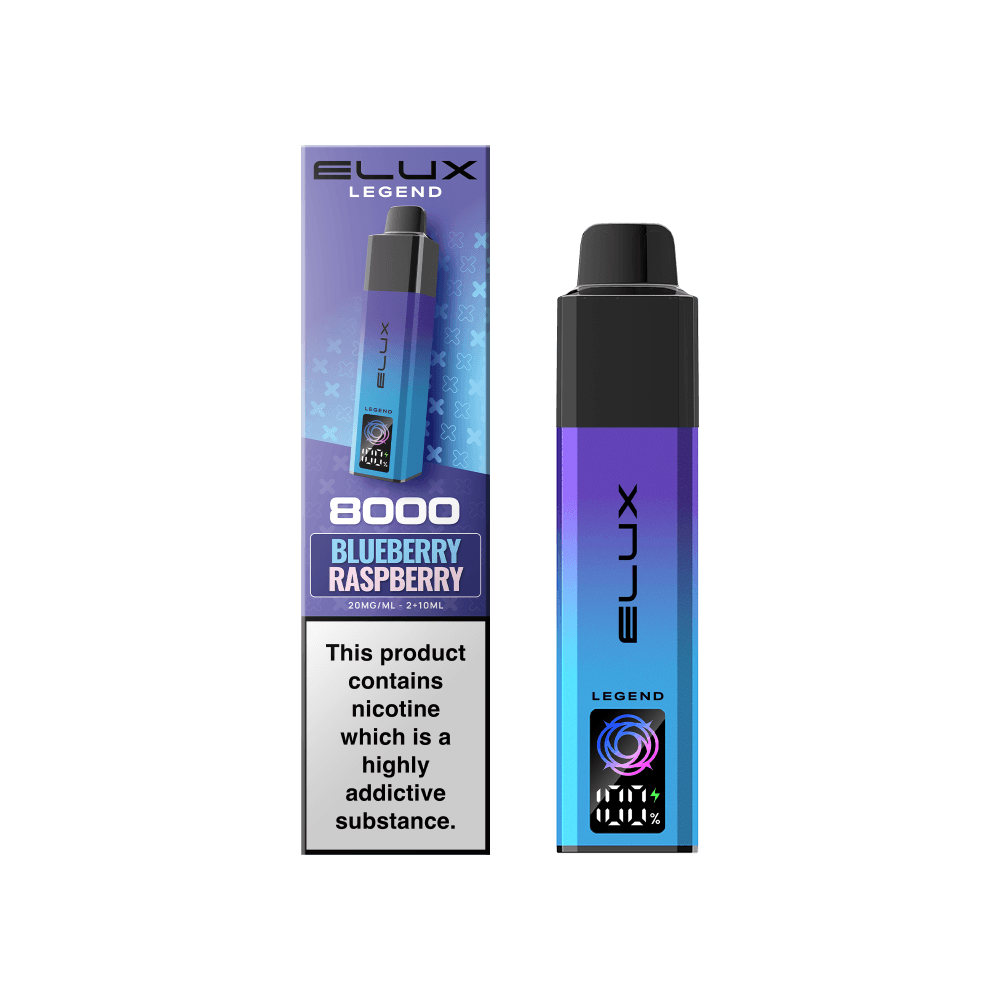  Blueberry Raspberry (Pre-Order) Elux Legend 8000 Pod Vape Kit Box of 5