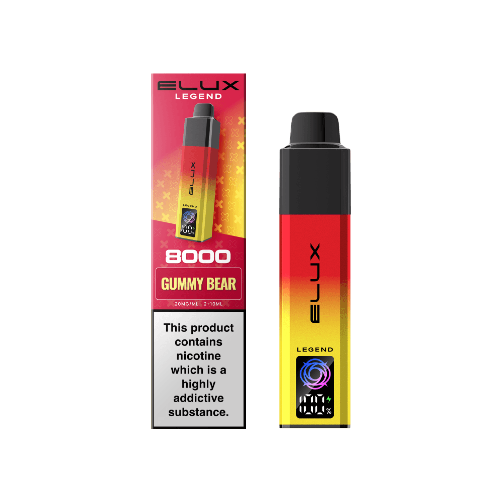  Gummy Bear (Pre-Order) Elux Legend 8000 Pod Vape Kit Box of 5
