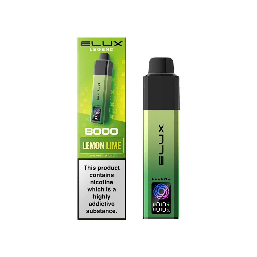  Lemon Lime (Pre-Order) Elux Legend 8000 Pod Vape Kit Box of 5