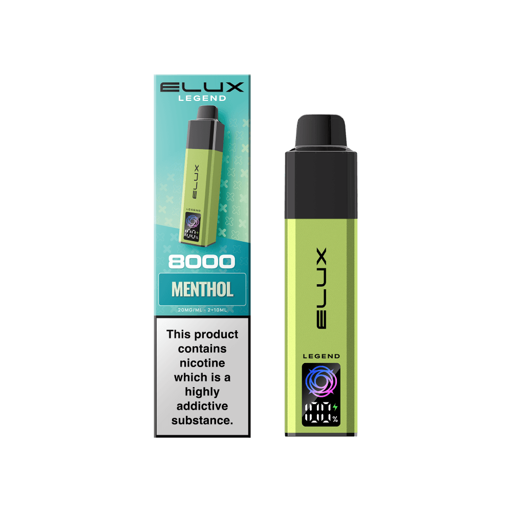  Menthol (Pre-Order) Elux Legend 8000 Pod Vape Kit Box of 5