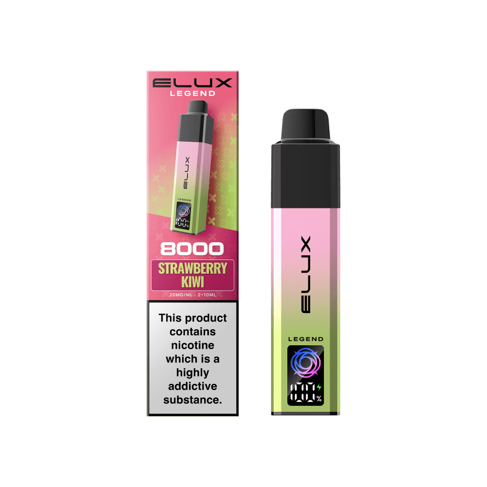  Strawberry Kiwi (Pre-Order) Elux Legend 8000 Pod Vape Kit Box of 5