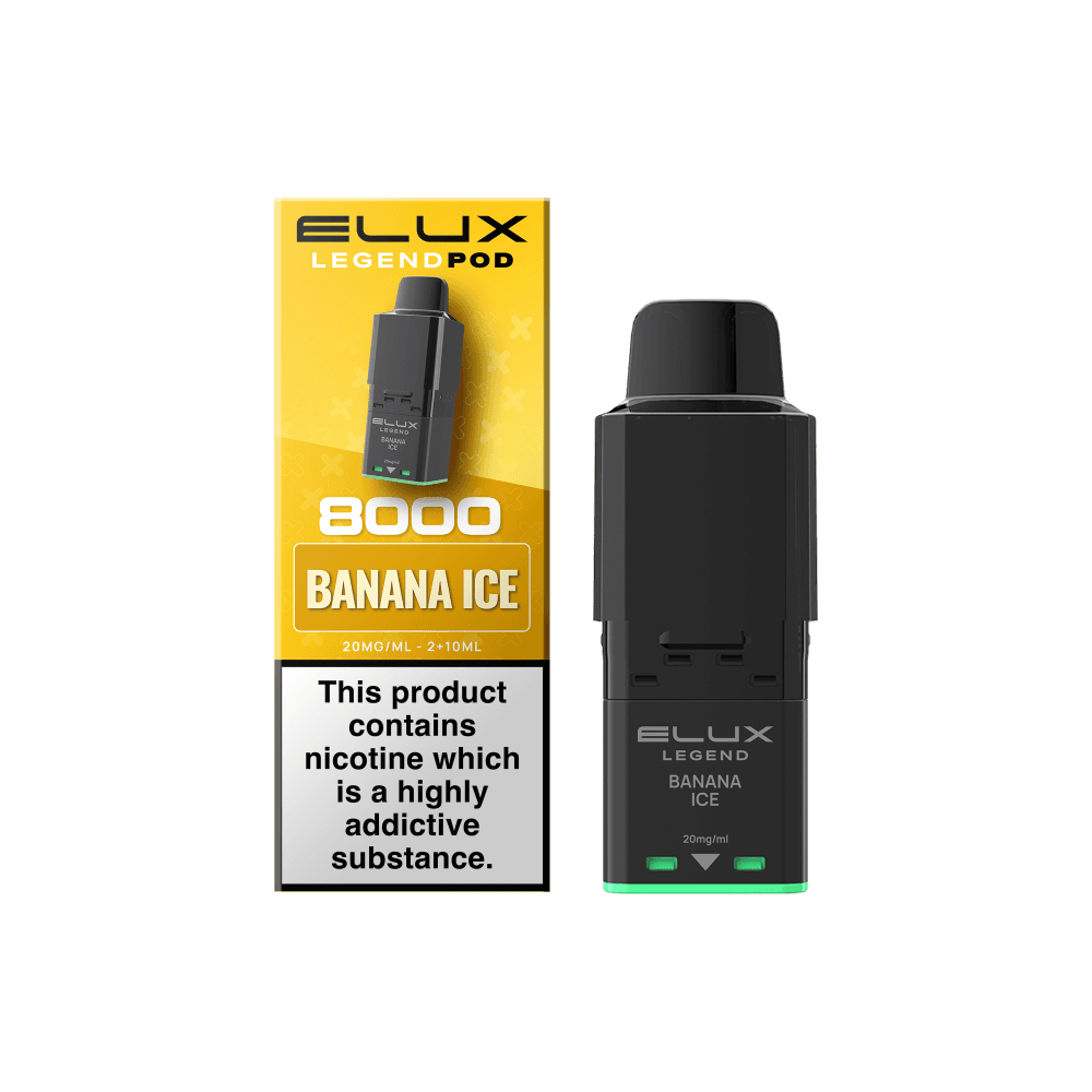  Banana Ice (Pre-Order) Elux Legend 8000 Refill Pods Box of 5