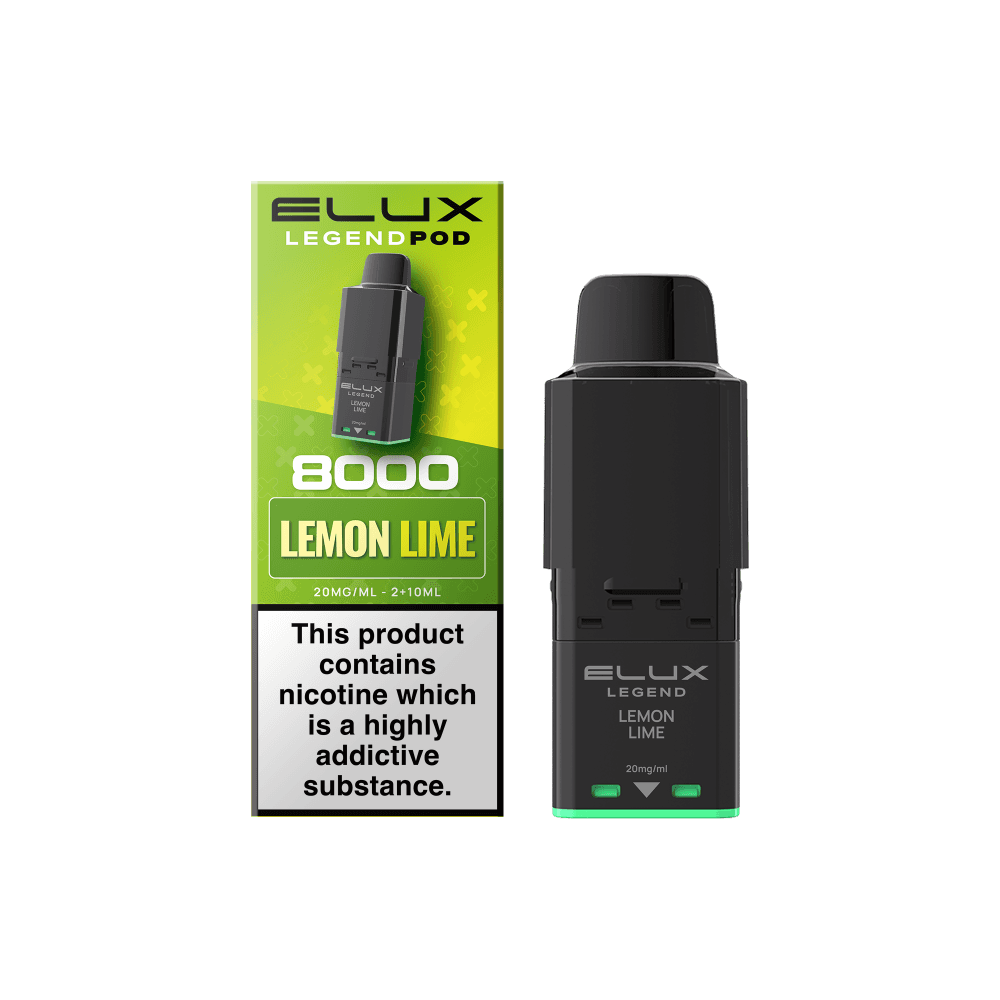  Lemon Lime (Pre-Order) Elux Legend 8000 Refill Pods Box of 5