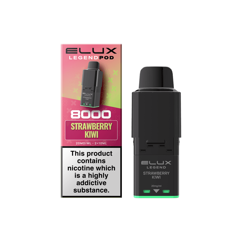  Strawberry Kiwi (Pre-Order) Elux Legend 8000 Refill Pods Box of 5