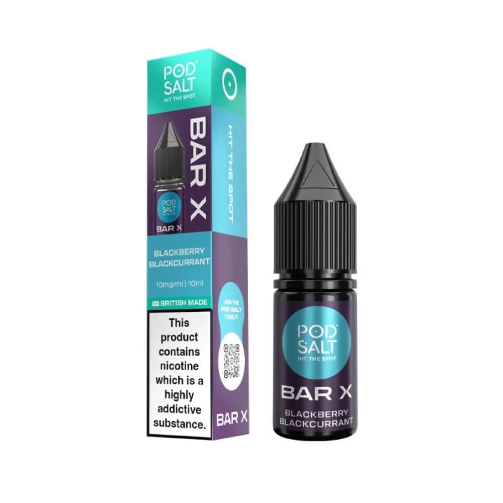  Blackberry Blackcurrant / 5mg Pod Salt Bar X 10ml E-liquid Box of 10
