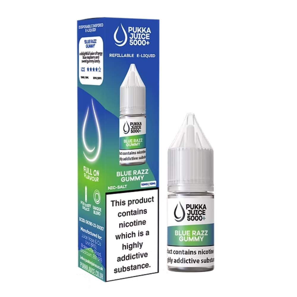 Pukka Juice 5000+ Nic Salts e liquids 10ml