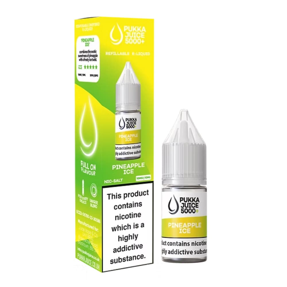 Pukka Juice 5000+ Nic Salts e liquids 10ml