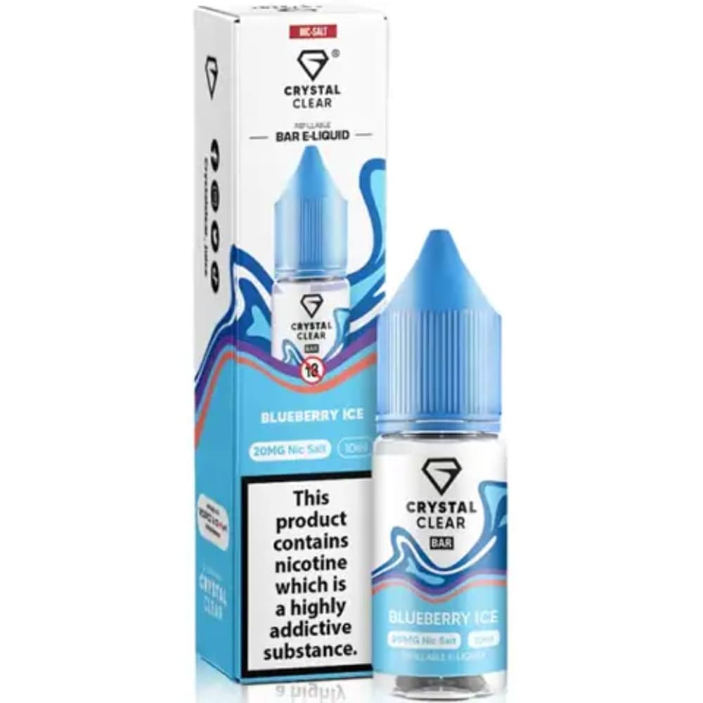 Crystal Clear Nic Salts e liquids 10ml