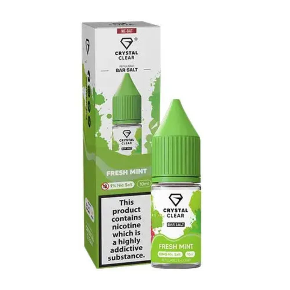 Crystal Clear Nic Salts e liquids 10ml