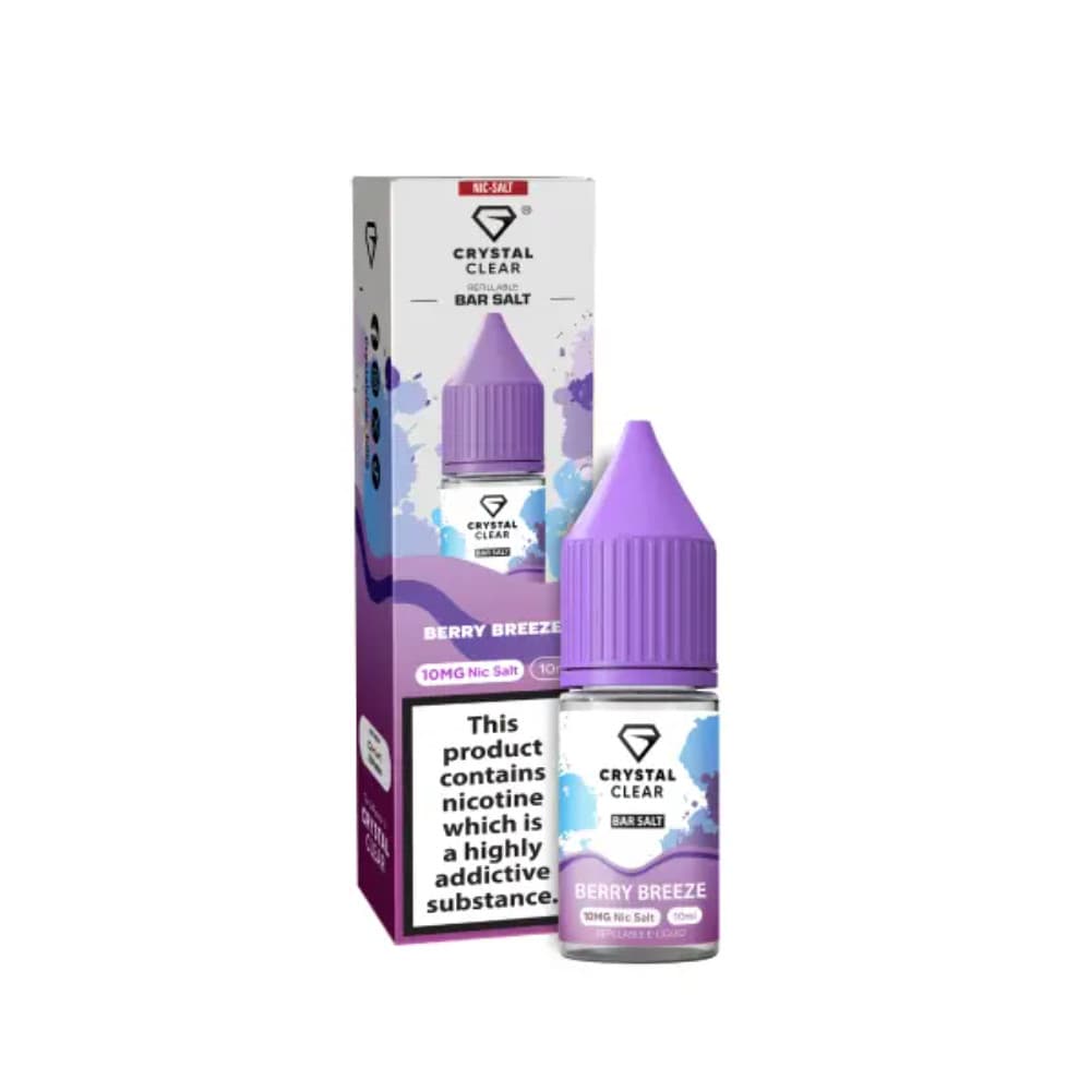 Crystal Clear Nic Salts e liquids 10ml