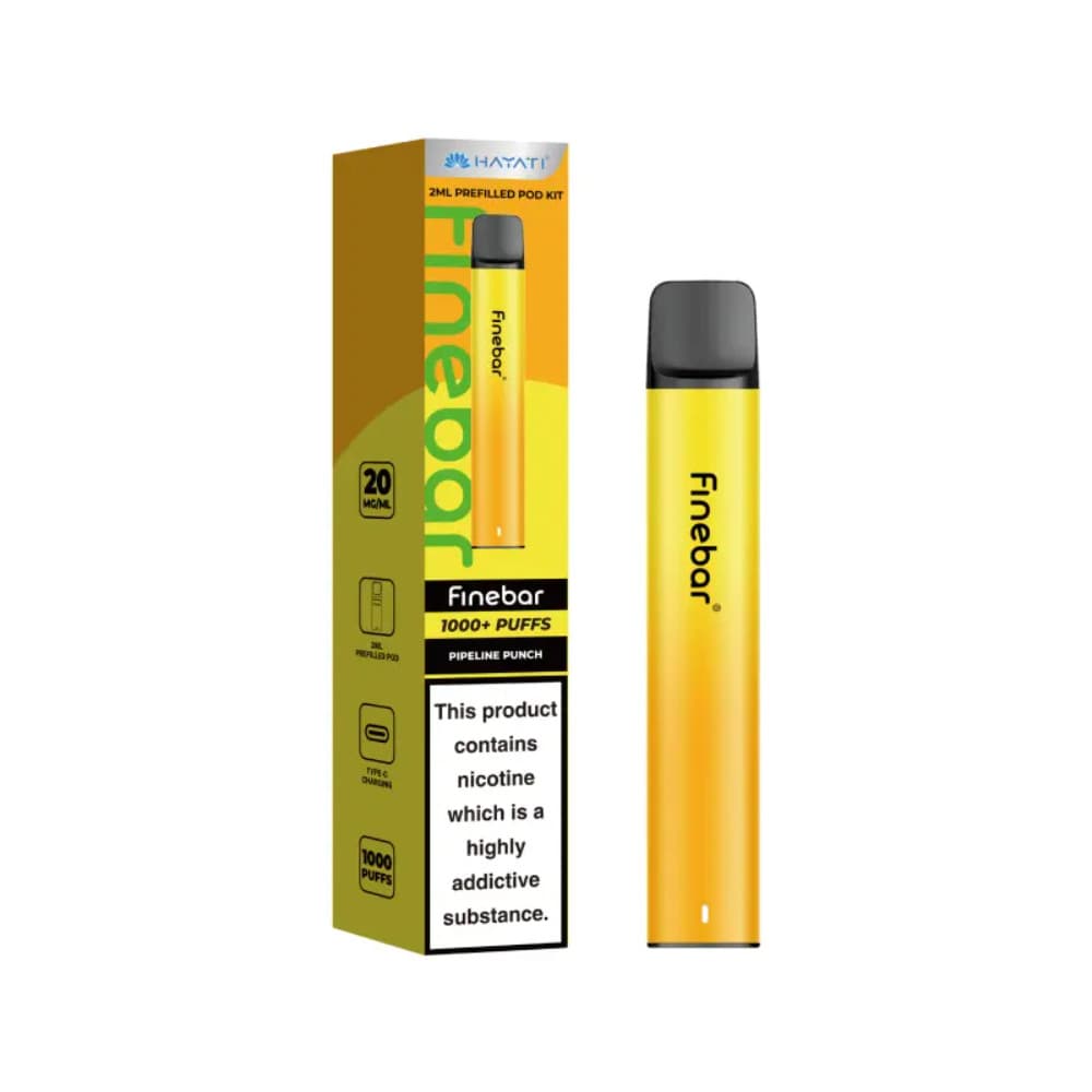 Pipeline Punch Hayati Finebar 1000 Prefilled Vape Kit