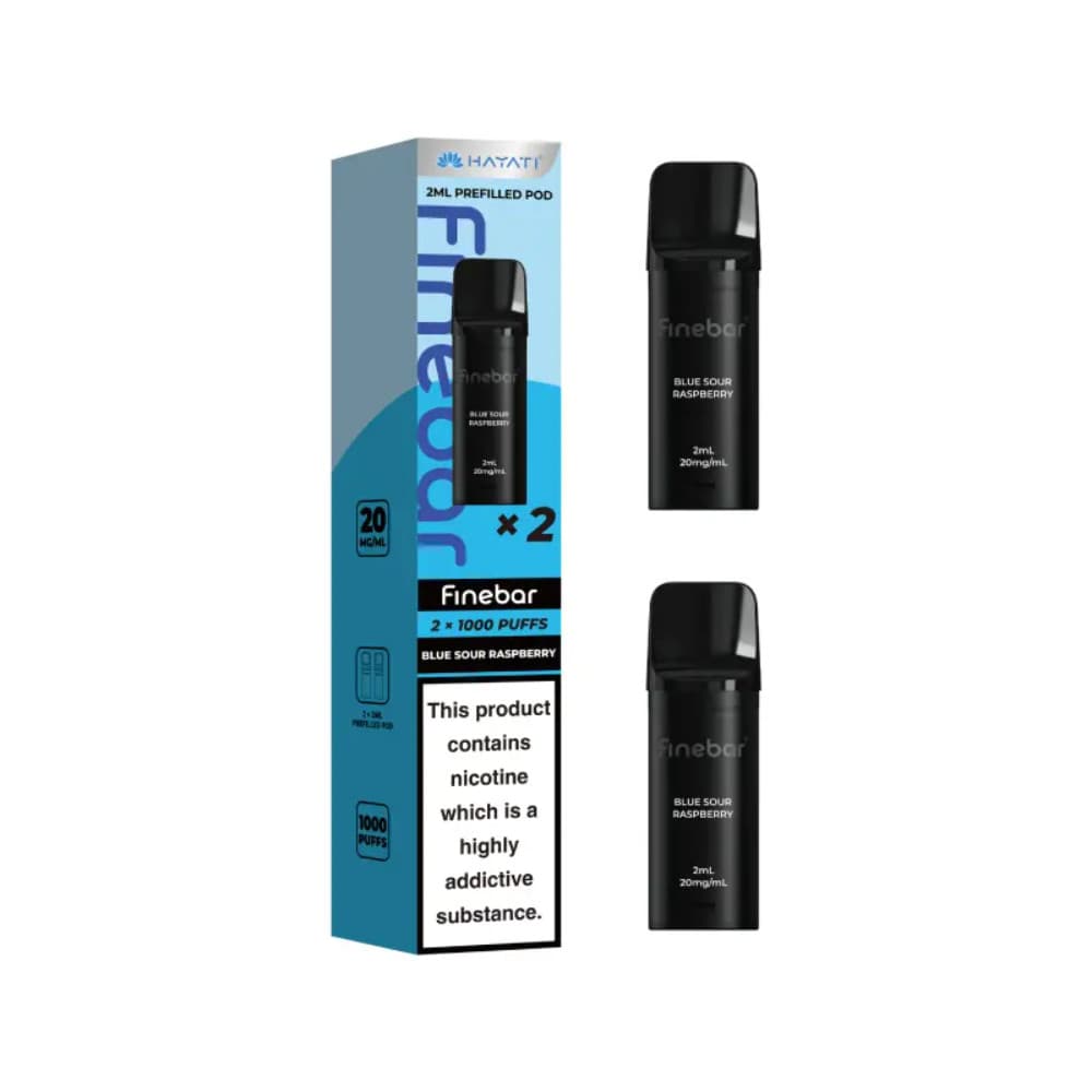 Blue Sour Raspberry Hayati Finebar Prefilled Pods