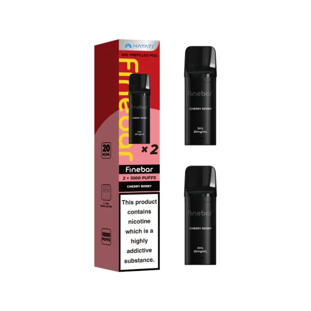 Cherry Berry Hayati Finebar Prefilled Pods