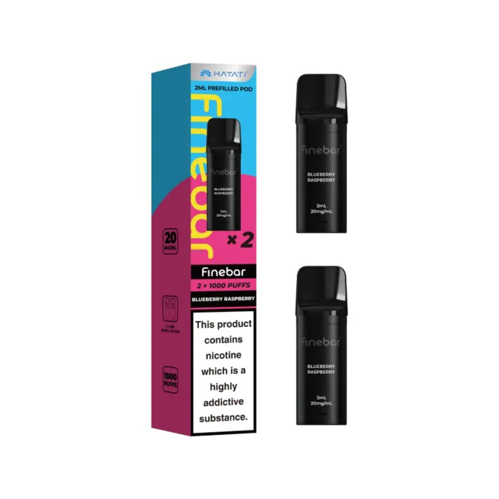 Blueberry Raspberry Hayati Finebar Prefilled Pods
