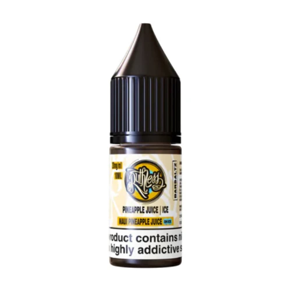 Maui Pineapple Juice On Ice Ruthless Bar Saltz Nic Salt 10ml E-Liquid Box of 10