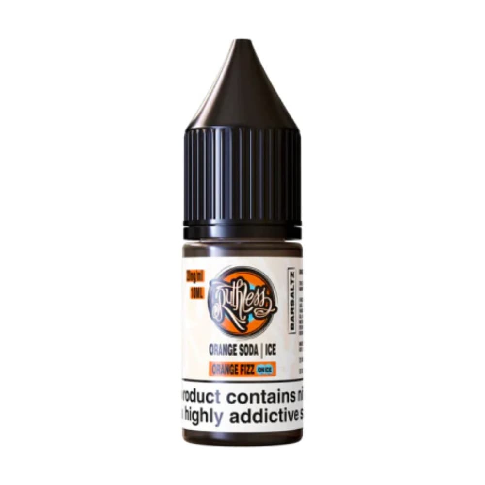Orange Fizz On Ice Ruthless Bar Saltz Nic Salt 10ml E-Liquid Box of 10