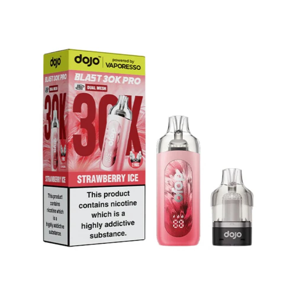 Strawberry Ice Vaporesso Dojo Blast Pro 30k Prefilled Pod Kit