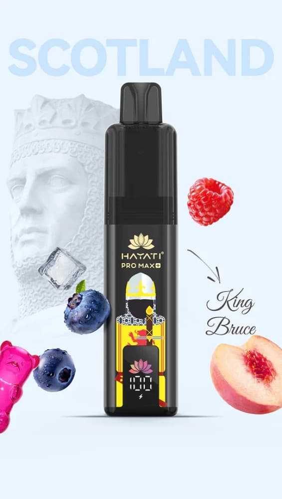 Blue Razz GB (King Bruce) Hayati Pro Max+ Souvenir Edition (Scotland) 6k | Box of 5