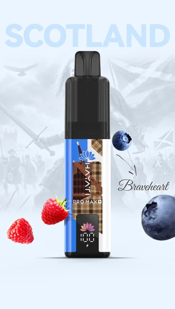Blueberry Raspberry (Braveheart) Hayati Pro Max+ Souvenir Edition (Scotland) 6k | Box of 5