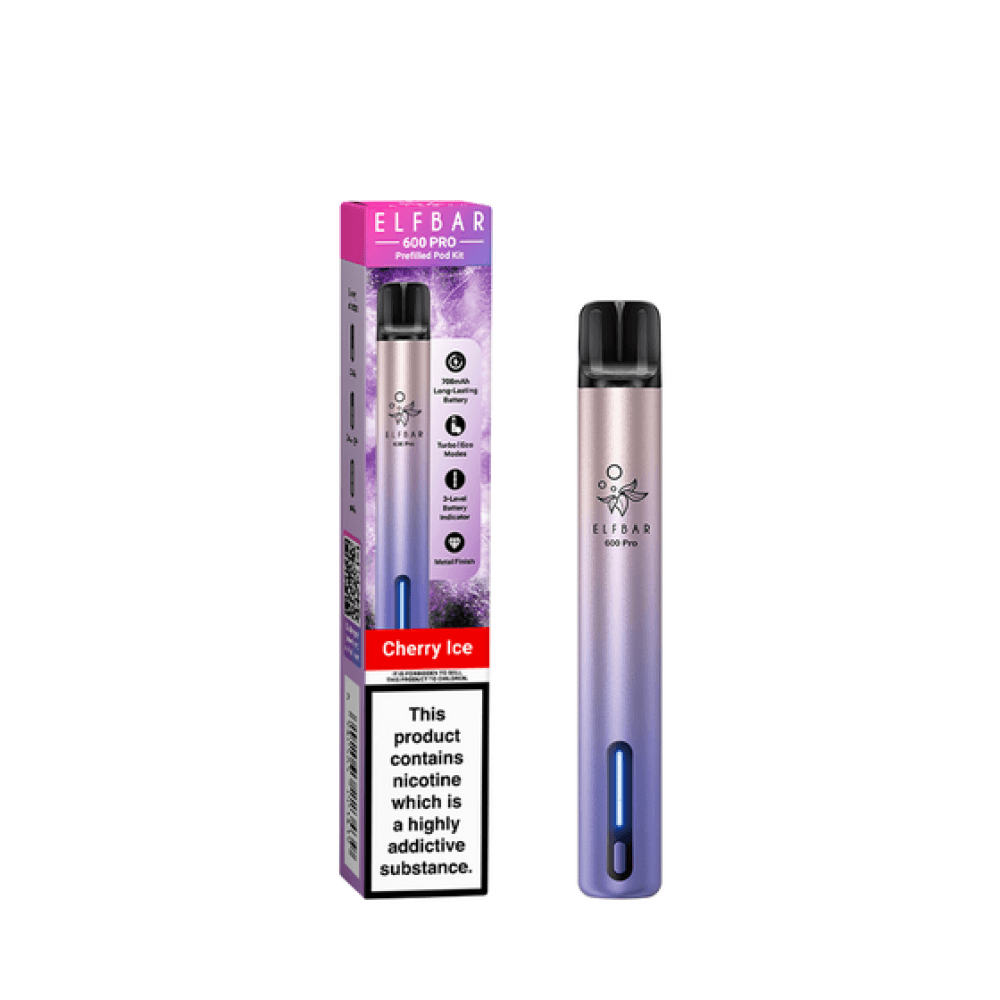 Elf Bar 600 Pro Vape Pod Kit | 10Pack Cherry Ice