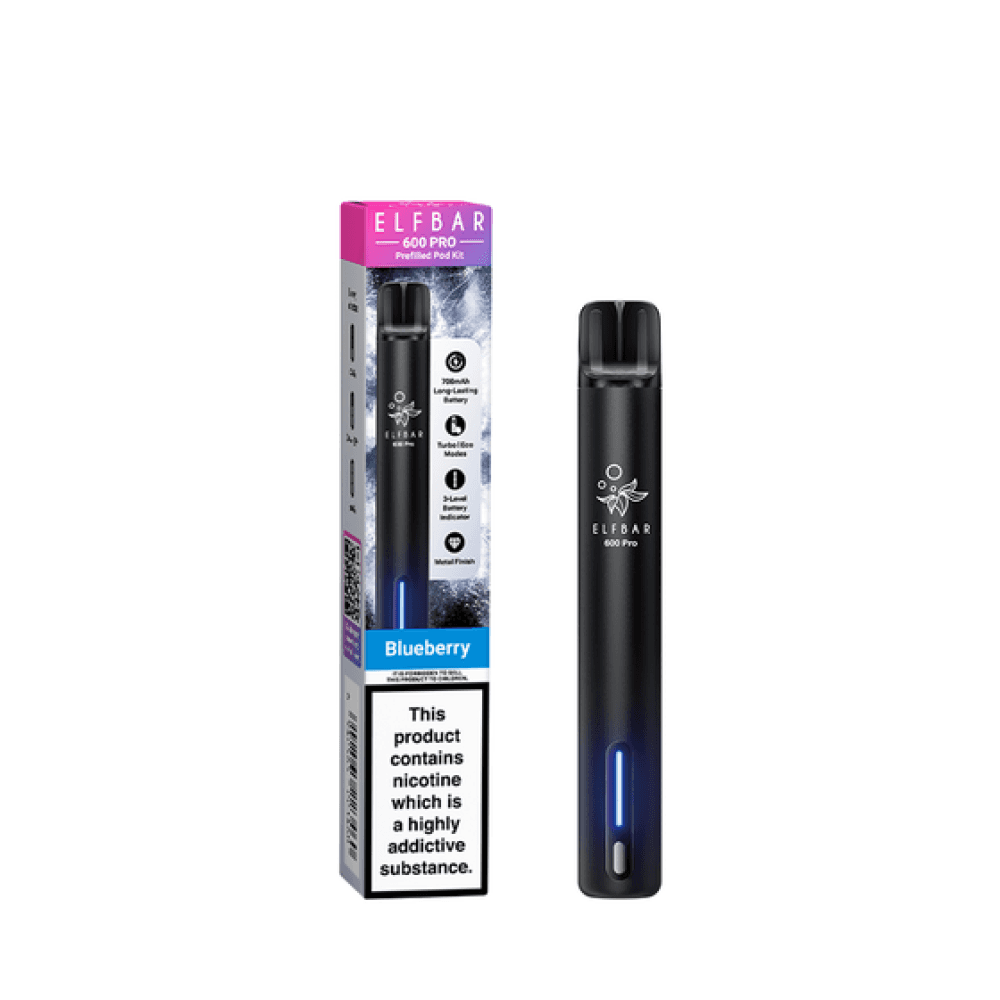 Elf Bar 600 Pro Vape Pod Kit | 10Pack Blueberry