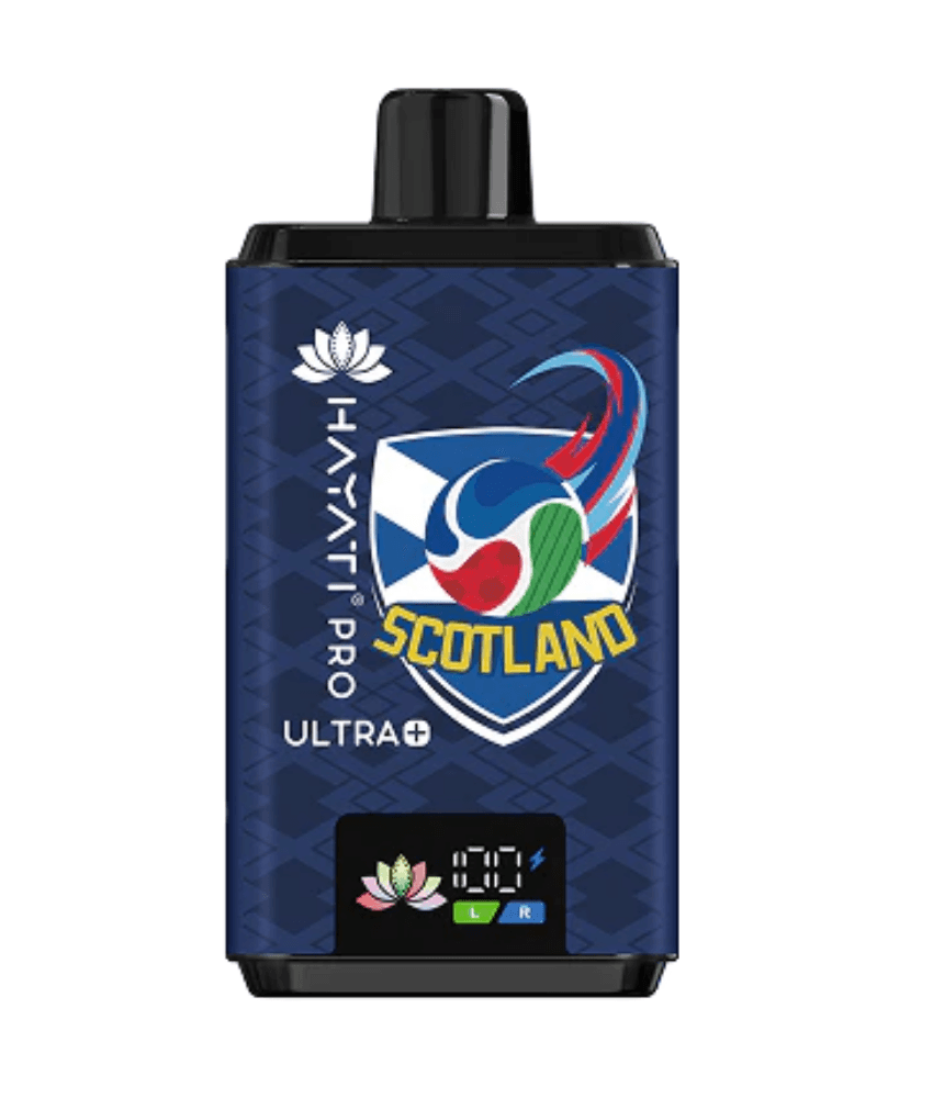 Hayati Pro Ultra+ World Cup Edition | 25,000 Puffs Blue Razz Cherry (Pre-Order) SCOTLAND EDITION