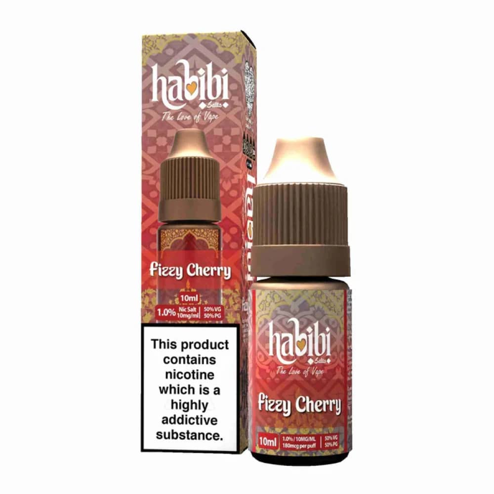 Habibi Nic Salt 10ml Box of 10 Fizzy Cherry 20mg