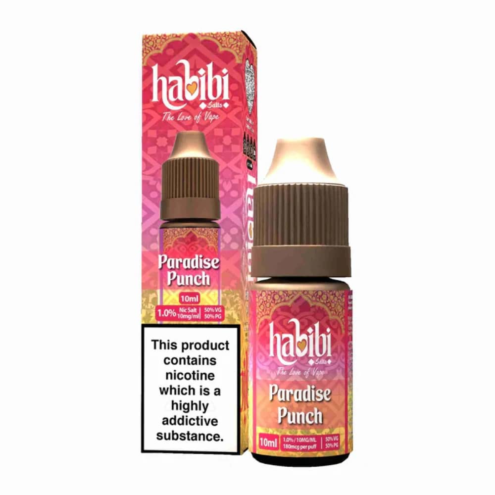 Habibi Nic Salt 10ml Box of 10 Paradise Punch 20mg