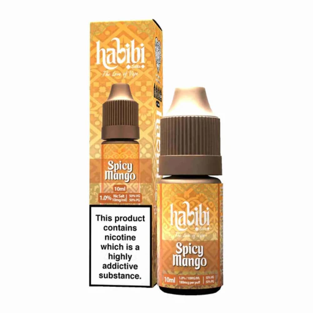 Habibi Nic Salt 10ml Box of 10 Spicy Mango 20mg