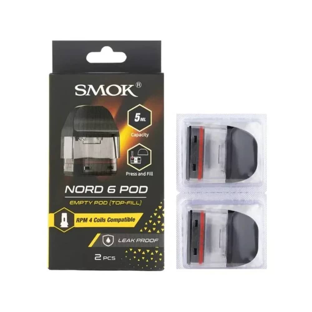 SMOK NORD 6 Replacement Pods Empty Pod - XL