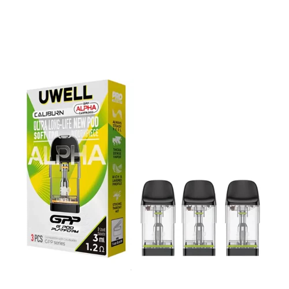 Uwell Caliburn GPP ALPHA Pods -3PK 1.2ohm XL Alpha