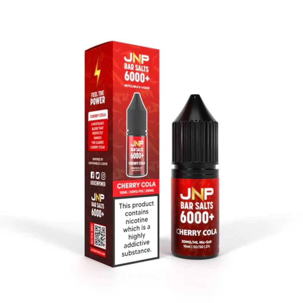 JNP Bar Nic Salts 6000 Box of 10 Cherry Cola 20mg