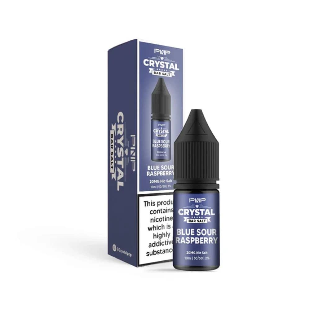 PNP Crystal Nic Salts 10ml Box of 10 Blue Sour Raspberry 20mg