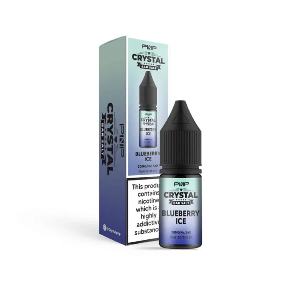 PNP Crystal Nic Salts 10ml Box of 10 Blueberry Ice 20mg
