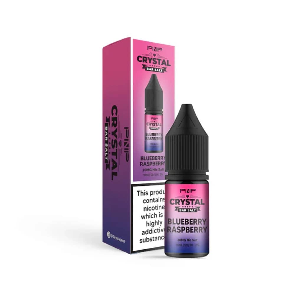 PNP Crystal Nic Salts 10ml Box of 10 Blueberry Raspberry 10mg