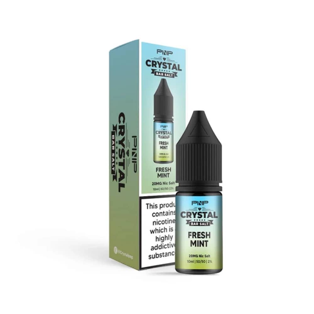 PNP Crystal Nic Salts 10ml Box of 10 Fresh Mint 20mg