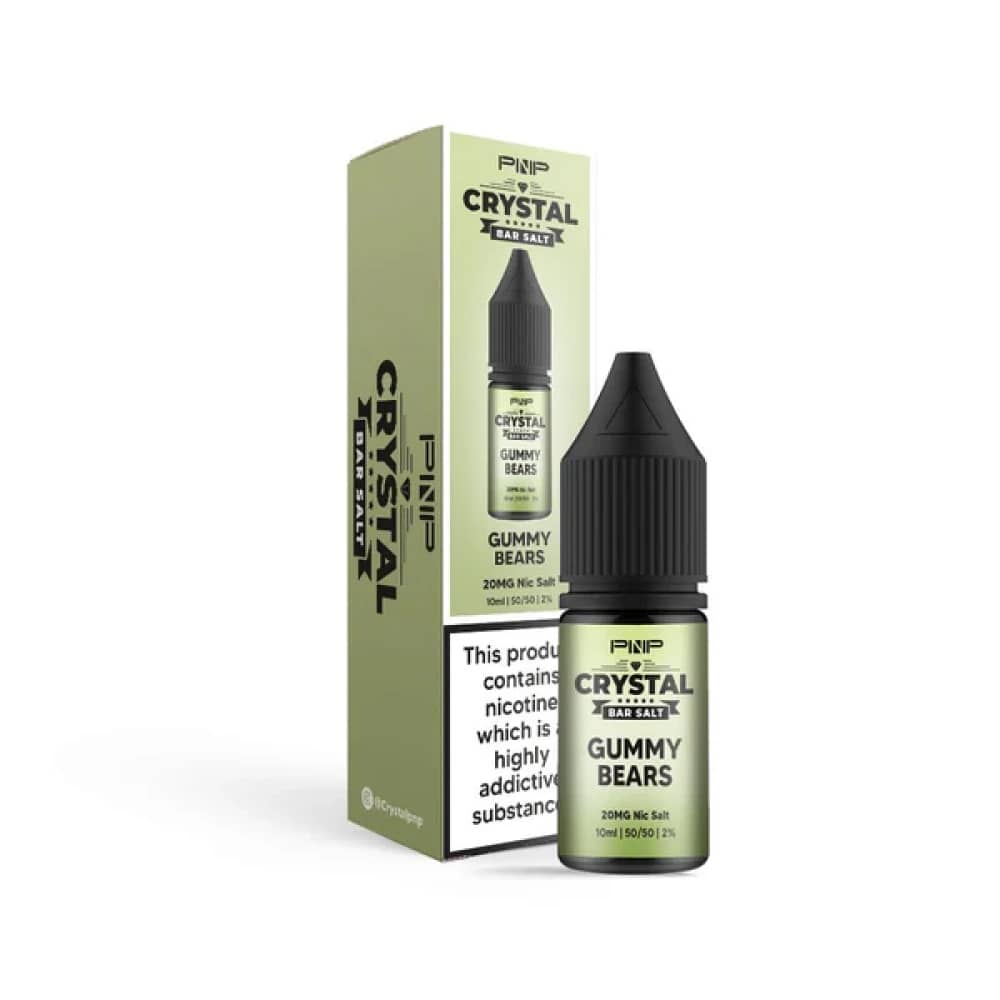 PNP Crystal Nic Salts 10ml Box of 10 Gummy Bears 10mg